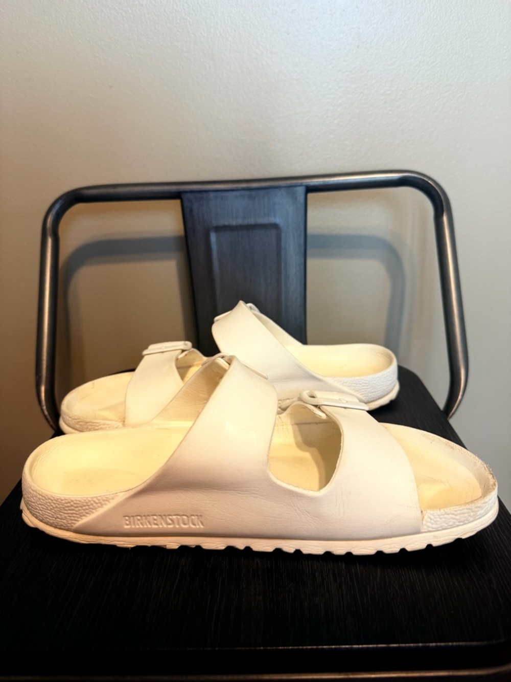 Birkenstock Eva Unisex Arizona Sandals White 38 - Picture 11 of 16